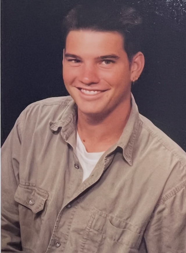 Robbie Hardingham after his U.S. Army service in the 1990s