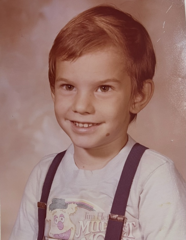 Robbie Hardingham as a boy growing up in Vero Beach